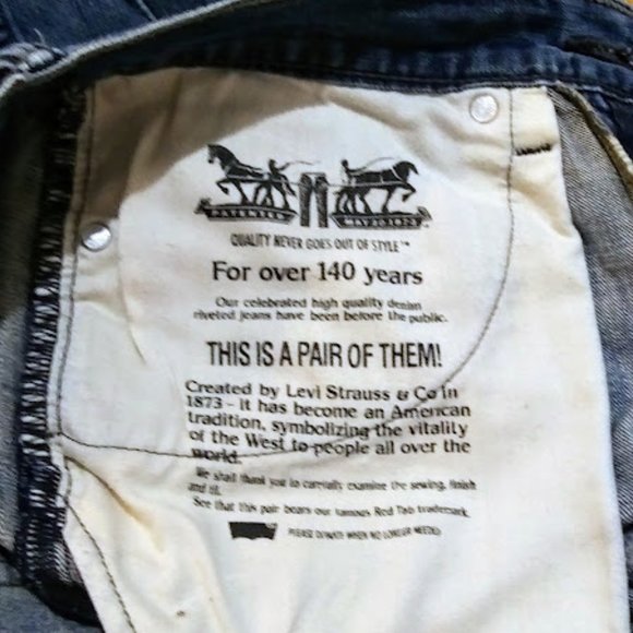 LEVIS 514*MENS*STRAIGHT LEG JEANS* SIZE 32W x 32L*MED BLUE WASH - Picture 6 of 7